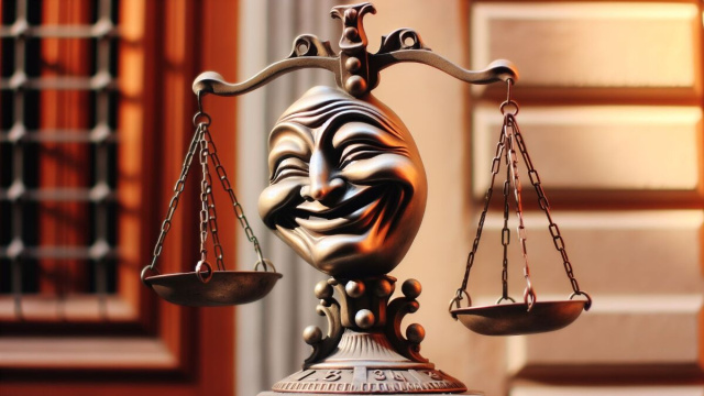 Numero 19 della Smorfia napoletana, 'a resata per la Bilancia. &copy; Immagine creata con Dall-E