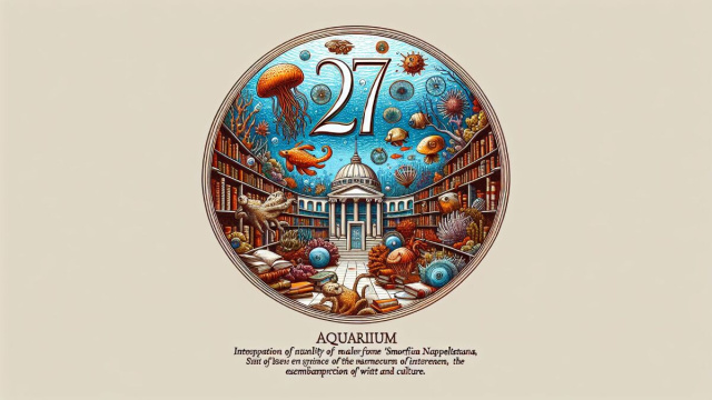 Numero 27 della Smorfia napoletana, 'o pitale, per l'Acquario. &copy; Immagine creata con Dall-E