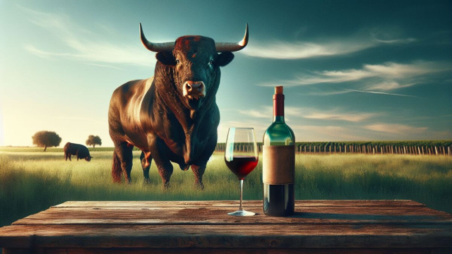 Numero 45 della Smorfia napoletana, 'o vino bbuono. &copy; Immagine creata con Dall-E