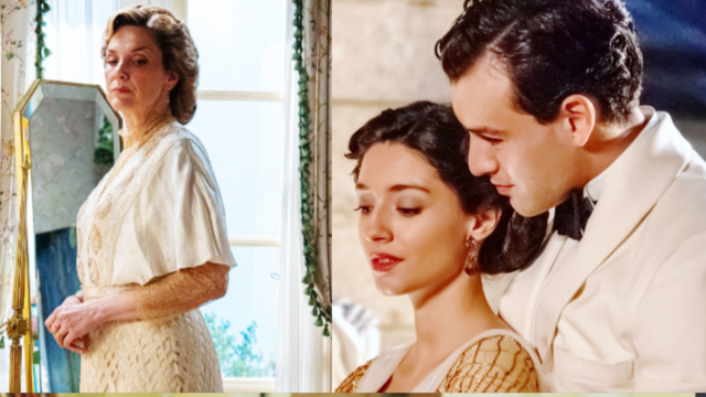 Cruz, Angela e Curro in scena &copy; La Promessa