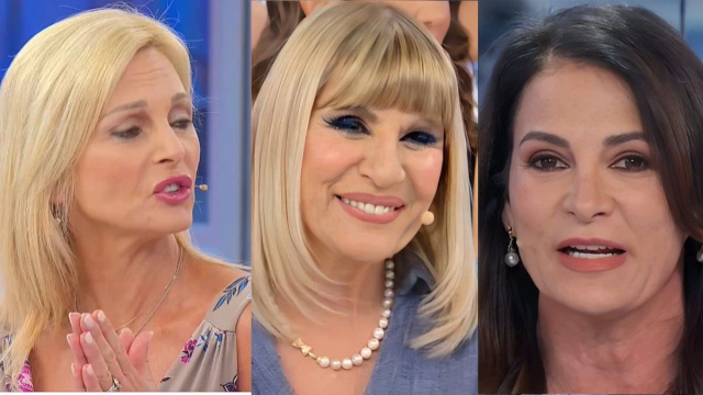 Isabella July, Gemma Galgani e Marina &copy; Canale 5.