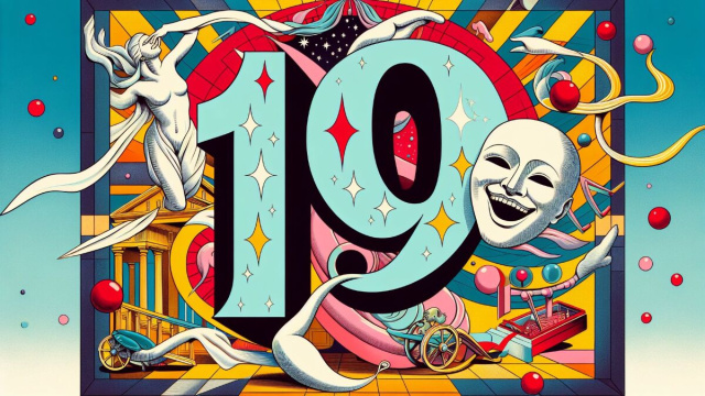 Numero 19 della Smorfia napoletana, 'a resata, per il segno del Cancro. &copy; Immagine creata con Dall-E