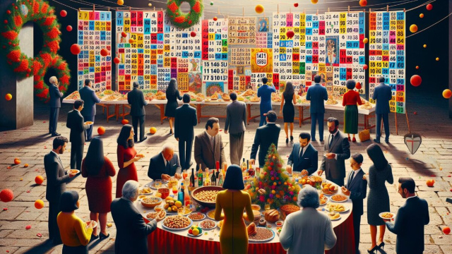 Numero 20 della Smorfia napoletana, 'a festa, per i Gemelli. &copy; Immagine creata con Dall-E