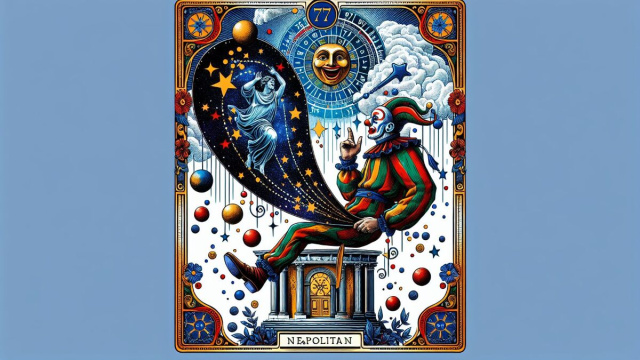 Numero 23 della Smorfia napoletana, 'o scemo per i Vergine. &copy; Immagine creata con Dall-E