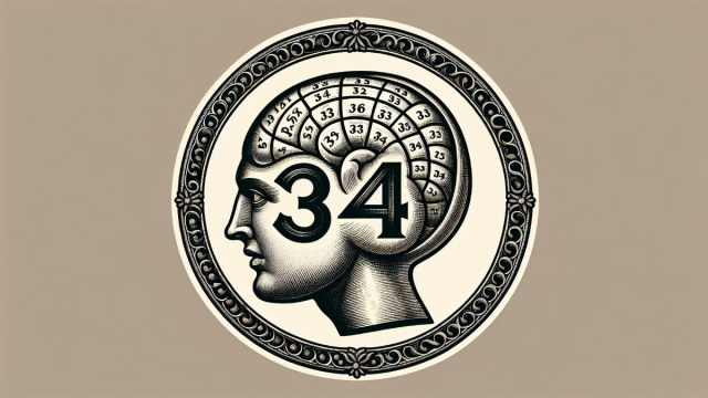 Numero 34 della Smorfia napoletana, 'a capa. &copy; Immagine creata con Dall-E