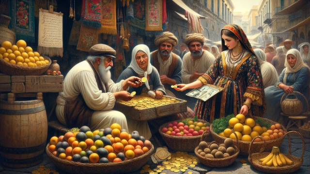 Numero 46 della Smorfia napoletana, il denaro per il segno del Cancro. &copy; Immagine creata con Dall-E