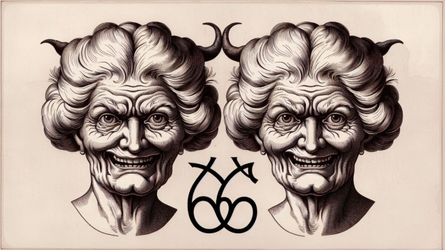 Numero 66 della Smorfia napoletana, 'e ddoje zetelle. &copy; Immagine creata con Dall-E