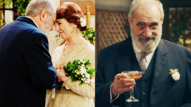 Romulo ed Emilia nella scena delle nozze &copy; La Promessa.