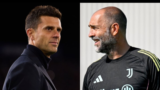 Thiago Motta e Igor Tudor. Foto &copy; Juventus