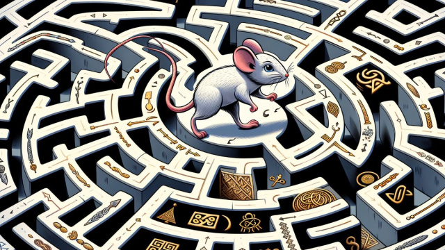 Numero 11 della Smorfia napoletana, 'e surice, per il segno Gemelli. &copy; Immagine creata con Dall-E