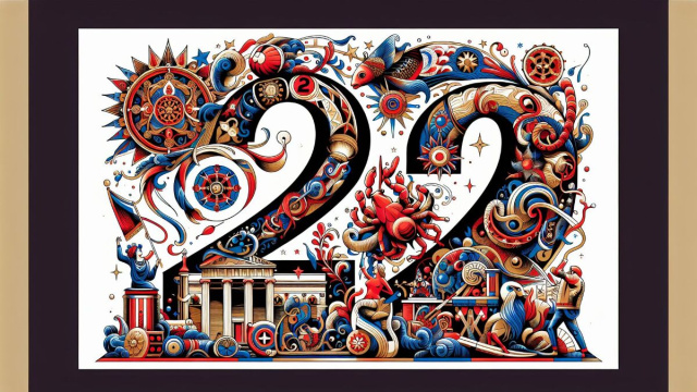 Numero 20 della Smorfia napoletana, 'a festa, per il Cancro. &copy; Immagine creata con Dall-E