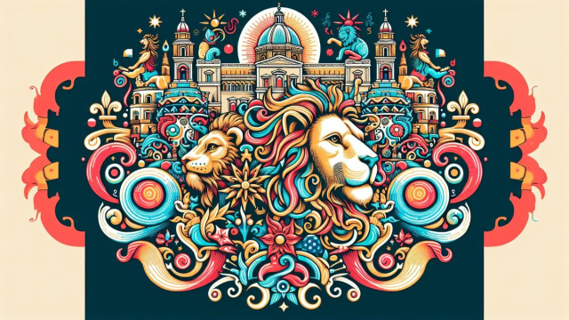 Numero 23 della Smorfia napoletana, 'o scemo, per il Leone. &copy; Immagine creata con Dall-E