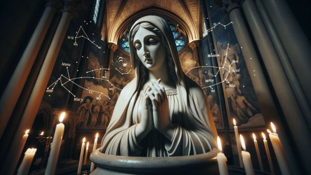 Numero 8 della Smorfia napoletana, 'a Maronna. &copy; Immagine creata con Dall-E