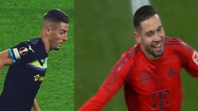 In foto Milinkovic Savic - Foto &copy; Screenshot Sky Sport. Rapha&euml;l Guerreiro - Foto &copy; Screenshot Sky Sport.