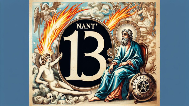 Numero 13 della Smorfia napoletana, Sant'Antuono per l'Ariete. &copy; Immagine creata con Dall-E