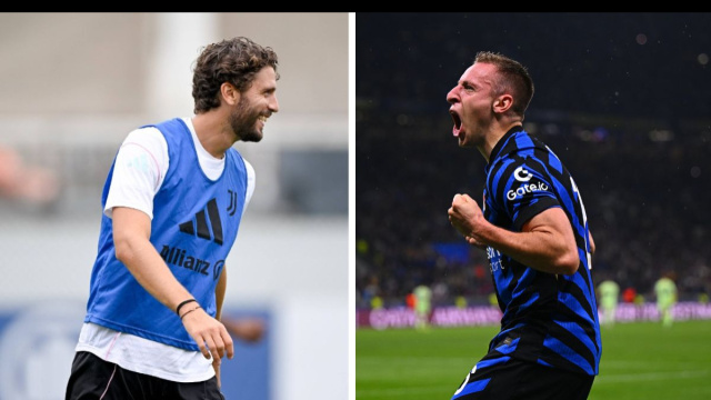 Manuel Locatelli, centrocampista della Juventus. Foto &copy; Juventus FC. Davide Frattesi, centrocampista dell'Inter. Foto &copy; Inter