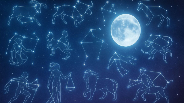 Illustrazione ispirata a un'atmosfera zodiacale. &copy; Immagine creata con Dall-E