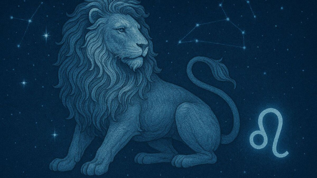Illustrazione ispirata al segno zodiacale del Leone. &copy; Immagine creata con Dall-E