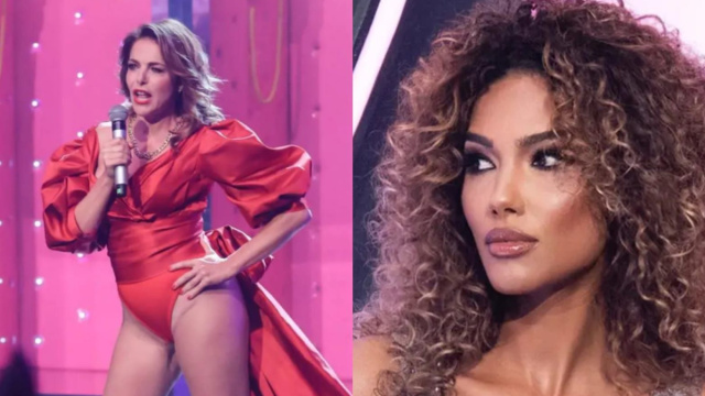 In foto Claudia Gerini &copy; Rai e Samira Lui &copy; Mediaset