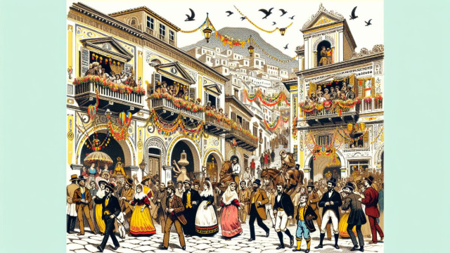 Numero 20 della Smorfia napoletana, 'a festa. &copy; Immagine creata con Dall-E