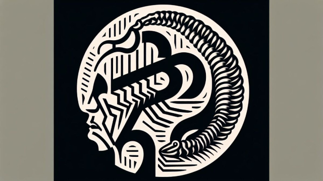 Numero 34 della Smorfia napoletana, 'a capa. &copy; Immagine creata con Dall-E