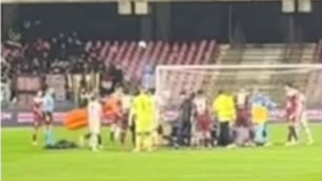 Villa infortunato a terra &copy; foto pagina Instagram Tutto Sulla Salernitana.