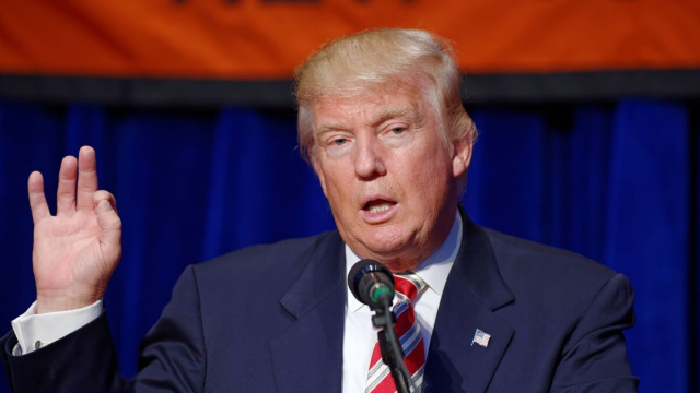 Donald Trump durante un discorso (&copy; Wikipedia)