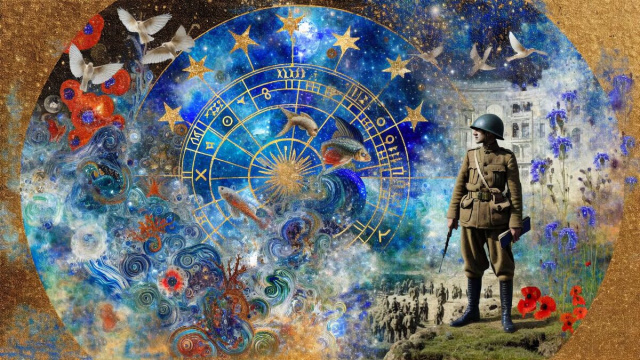 Numero 12 della Smorfia napoletana, 'e surdate per i Pesci. &copy; Immagine creata con Dall-E