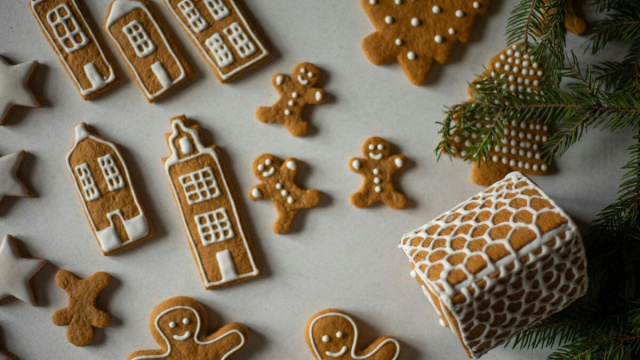 Biscotti di Pan di zenzero per Natale.