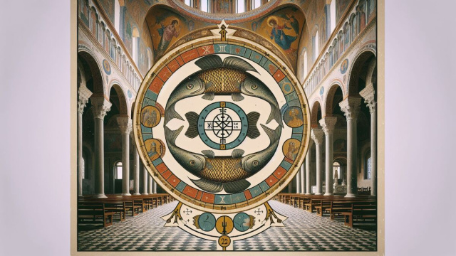 Numero 84 della Smorfia napoletana, 'a chiesa. &copy; Immagine creata con Dall-E