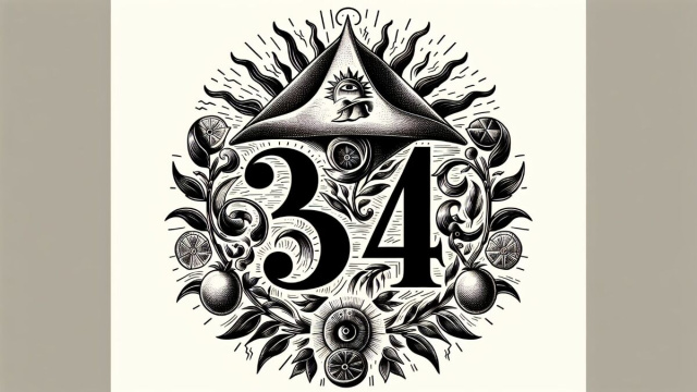 Numero 34 della Smorfia napoletana, la capa per la Vergine. &copy; Immagine creata con Dall-E