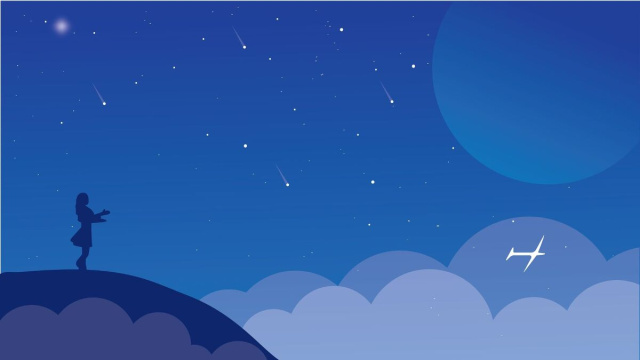 Ragazza che osserva un cielo stellato (&copy;pixabay.com)