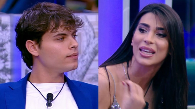Simone De Bianchi e Rasha Younes &copy; Grande Fratello / Mediaset.