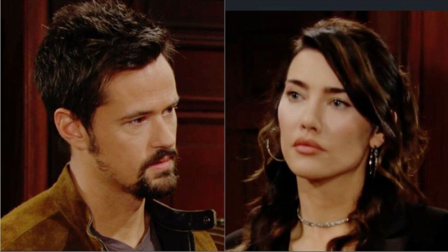 Steffy e Thomas in Beautiful &copy; Mediaset.