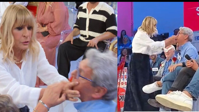Gemma Galgani e Mario Lenti &copy; Canale 5.