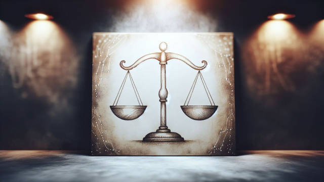 Il segno zodiacale della Bilancia - Immagine creata con &copy; Dall-E.
