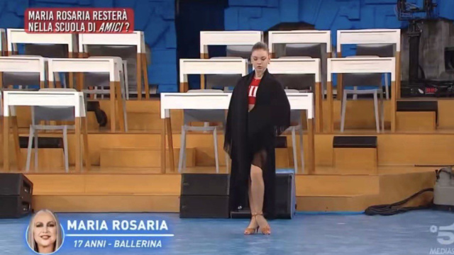 In foto Maria Rosaria, allieva di Amici &copy; Mediaset