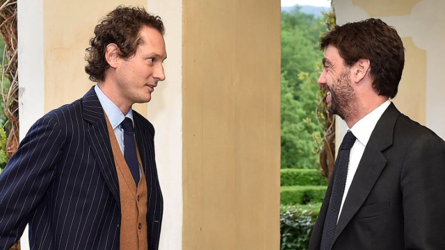 John Elkann, CEO di Exor e Andrea Agnelli. Foto &copy; Juventus