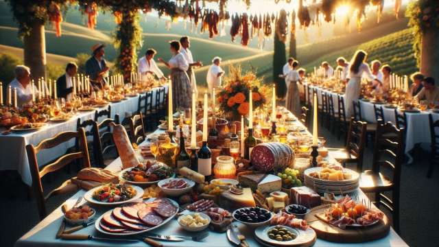 Numero 20 della Smorfia napoletana, 'a festa, per il segno del Toro. &copy; Immagine creata con Dall-E