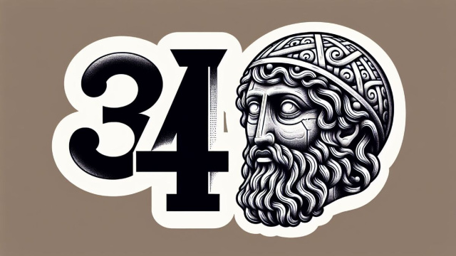 Numero 34 della Smorfia napoletana, 'a capa per l'Ariete. &copy; Immagine creata con Dall-E