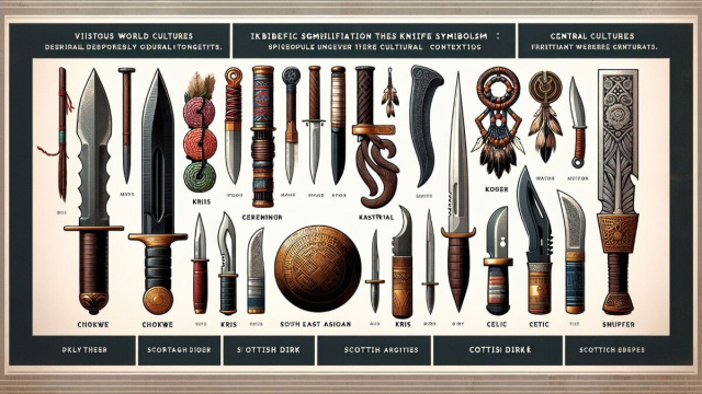 Numero 41 della Smorfia napoletana, 'o curtiello, per il segno dell'Acquario. &copy; Immagine creata con Dall-E