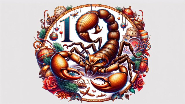 Numero 11 della Smorfia napoletana, Scorpione e 'e surice. &copy; Immagine creata con Dall-E