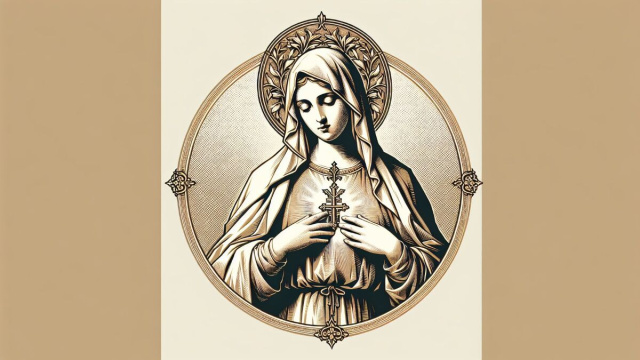 Numero 8 della Smorfia napoletana, 'a Maronna, per i Pesci. &copy; Immagine creata con Dall-E