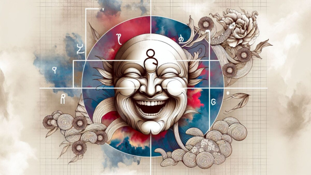 Numero 19 della Smorfia napoletana, la risata per il Cancro. &copy; Immagine creata con Dall-E