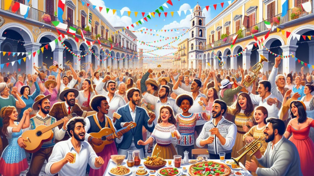 Numero 20 della Smorfia napoletana, 'a festa. &copy; Immagine creata con Dall-E