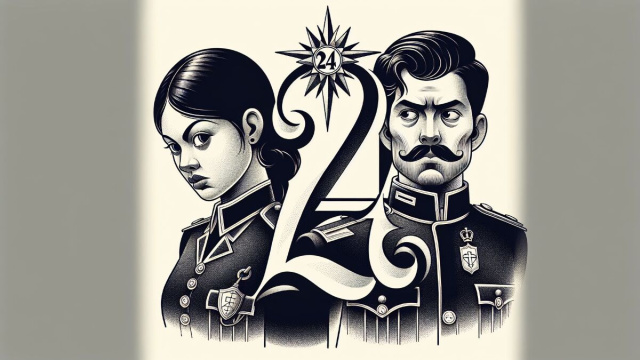 Numero 24 della Smorfia napoletana, 'e guardie. &copy; Immagine creata con Dall-E