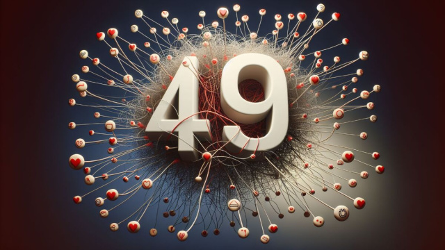 Numero 49 della Smorfia napoletana, 'o piezzo 'e carne per la Bilancia. &copy; Immagine creata con Dall-E