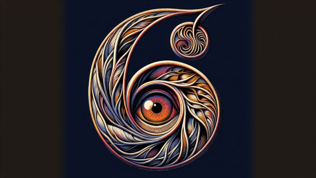 Numero 6 della Smorfia napoletana, il Leone guarda 'nderra. &copy; Immagine creata con Dall-E