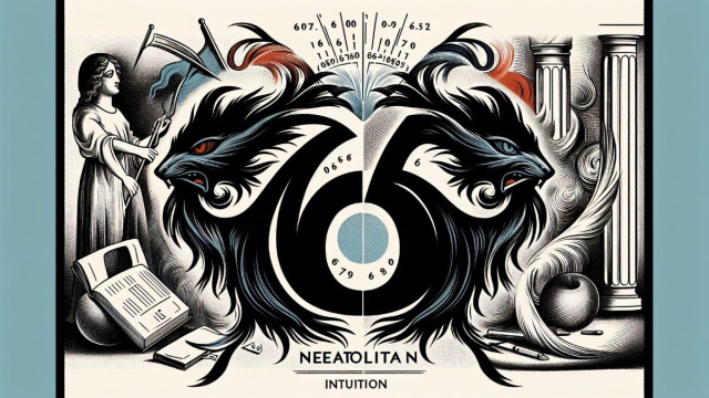 Numero 66 della Smorfia napoletana, due zitelle per la Bilancia. &copy; Immagine creata con Dall-E