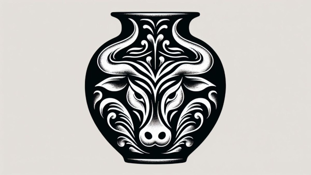 Numero 7 della Smorfia napoletana, 'o vasetto. &copy; Immagine creata con Dall-E